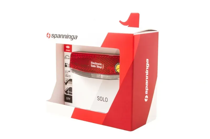 Spanninga Solo XDAS Dynamo Stand 50mm Rear Light in Red-7