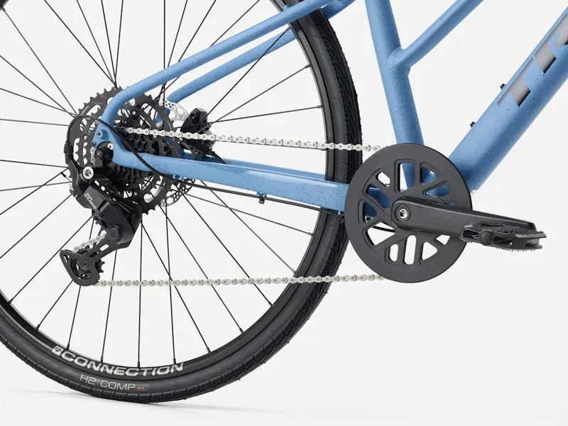 Trek FX 2 Midstep Hybrid Bike in Fjord Blue-4