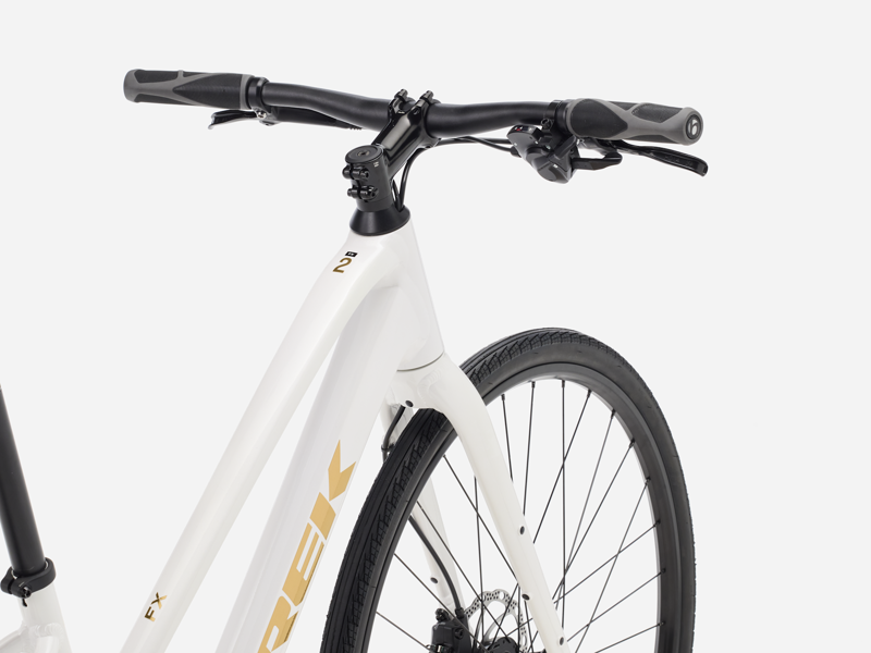 Trek FX 2 Midstep Hybrid Bike in Crystal White-2
