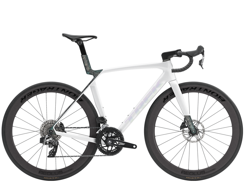 Trek Madone SL 6 AXS Gen 8 Road Bike in Gloss Crystal White/Matte Deep Smoke