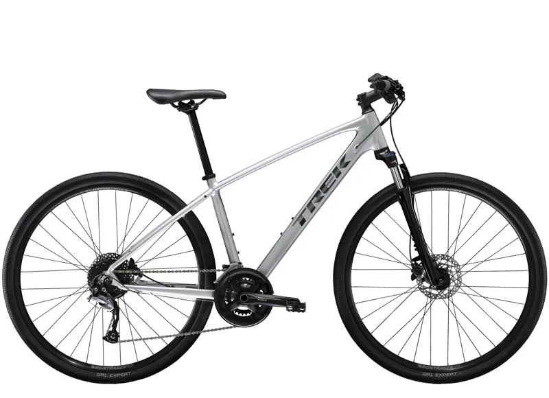 Silver trek bike deals