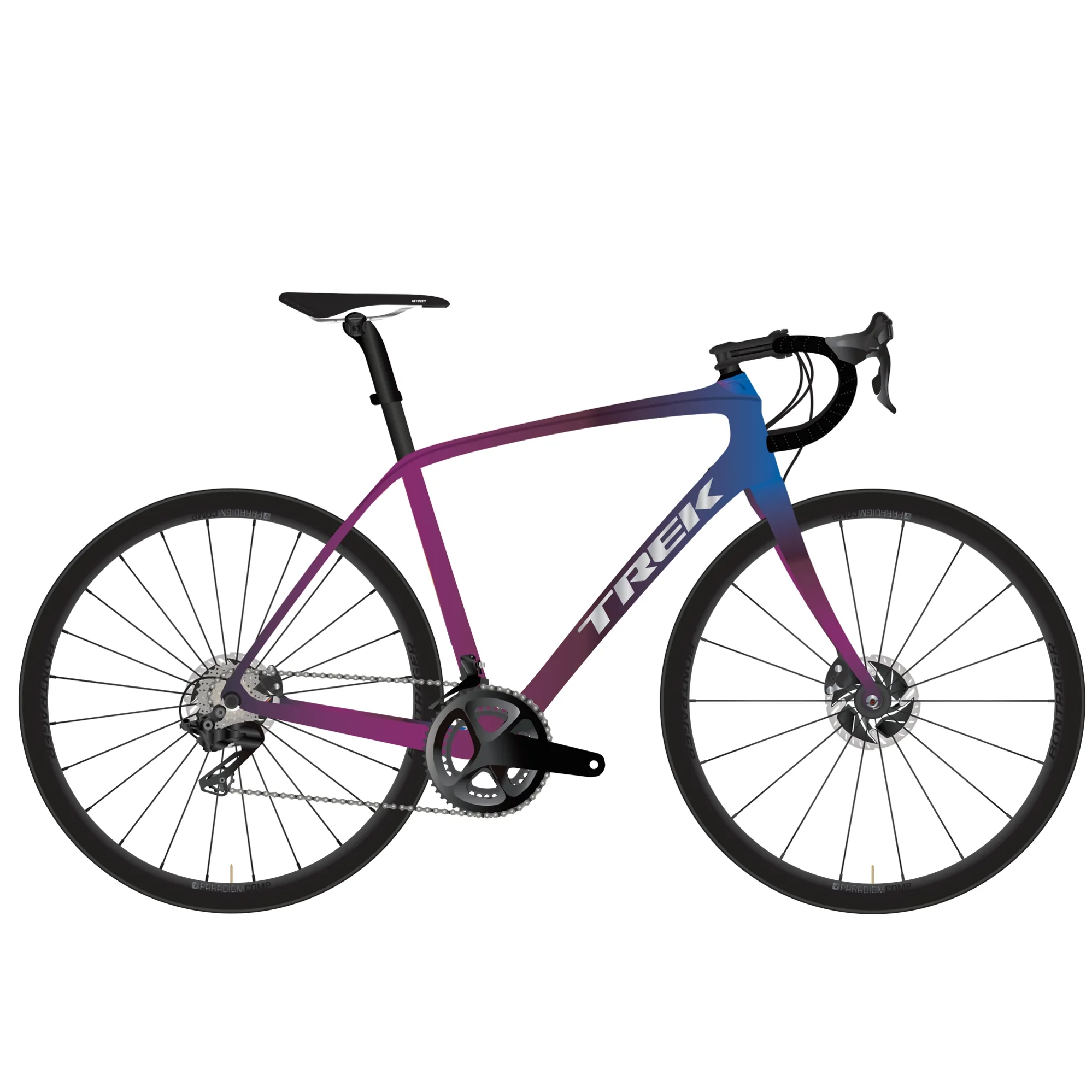 2019 Trek Domane SLR 6 Disc WSD Womens Carbon Road bike in Purple