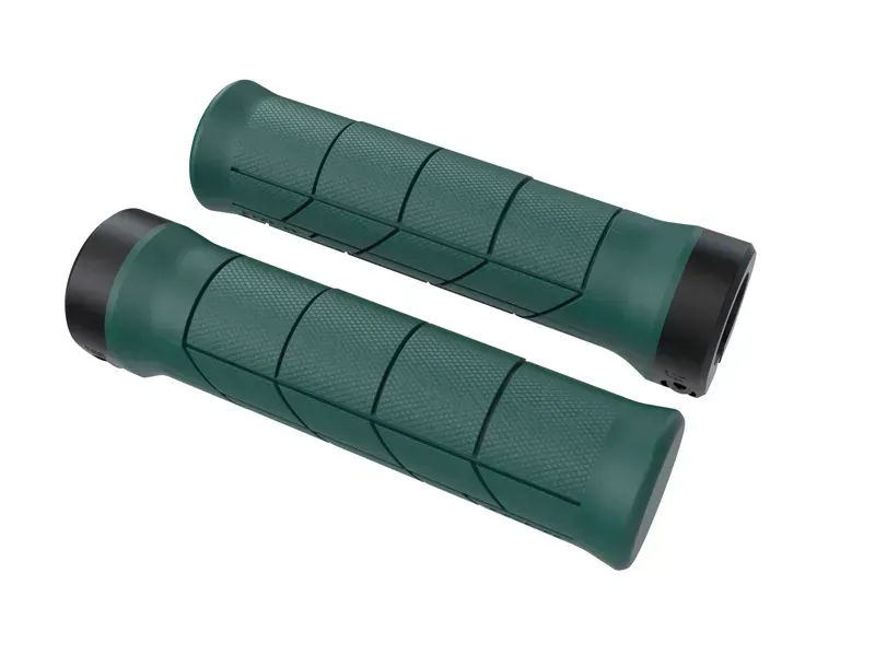 Trek Line Comp 130mm MTB Grip Set in Juniper/Black-1