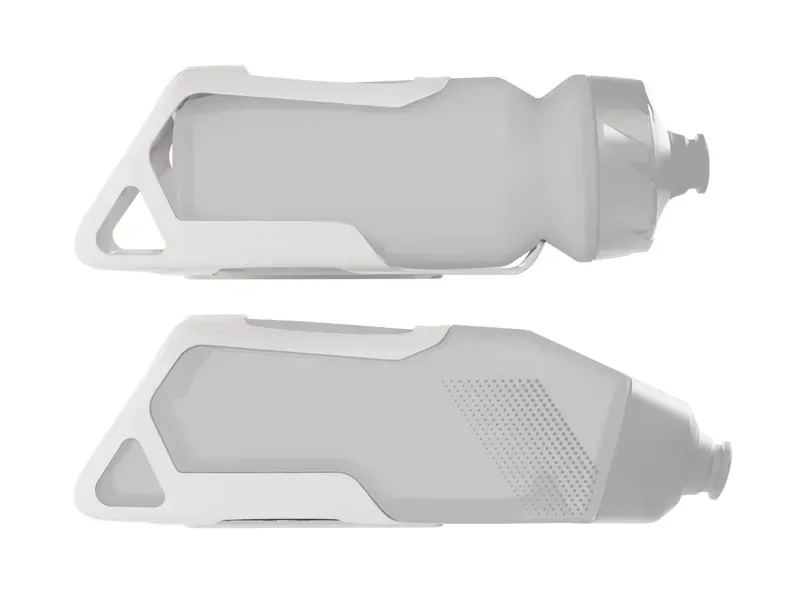Trek RSL Aero Water Bottle and Cage In Era White/Grey Gloss-3