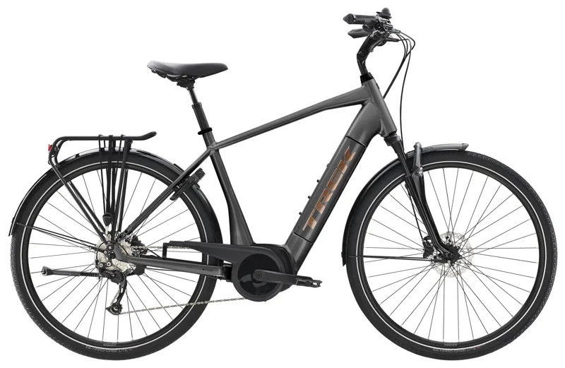 Trek Verve+ 4 Electric Hybrid Bike in Grey