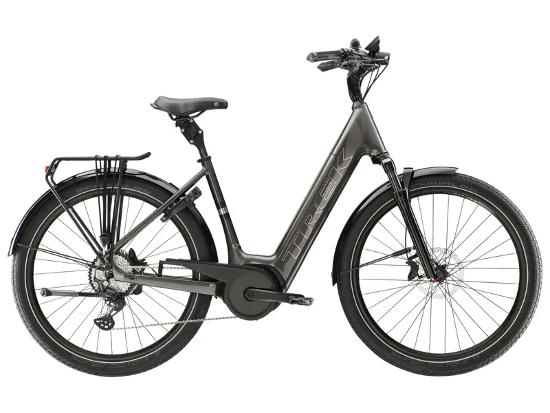 Trek Verve+ 5 545wh Lowstep Electric Hybrid Bike in Mercury