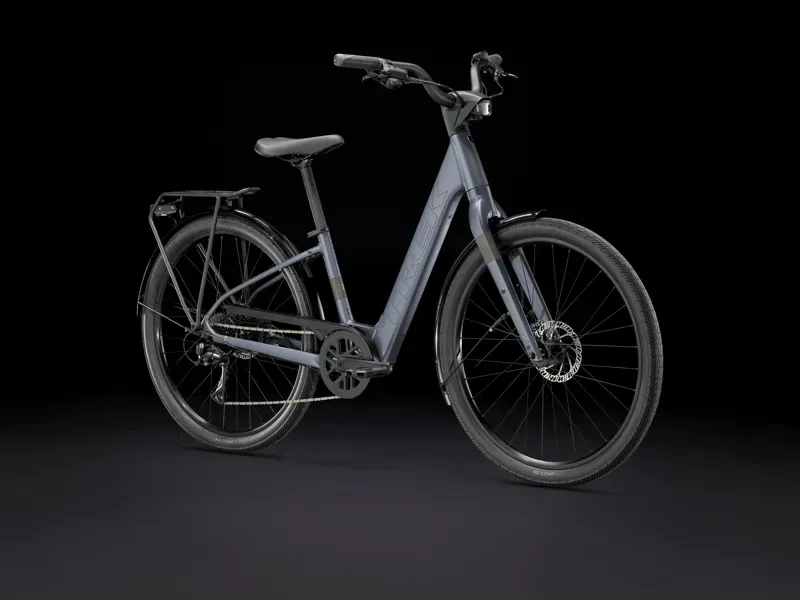 Trek Verve+ 1 Lowstep LT e-Bike In Galactic Grey-1