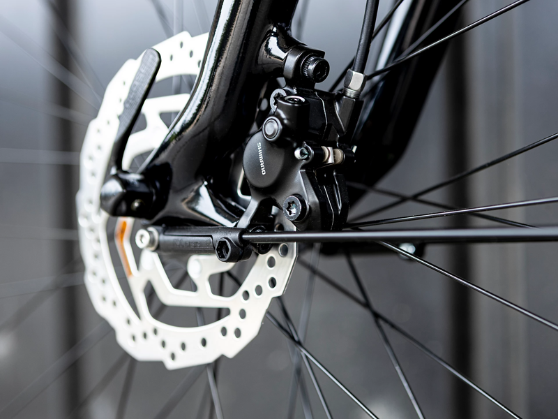 Trek Verve+ 3 Lowstep Hybrid Bike in Alpine Blue-8