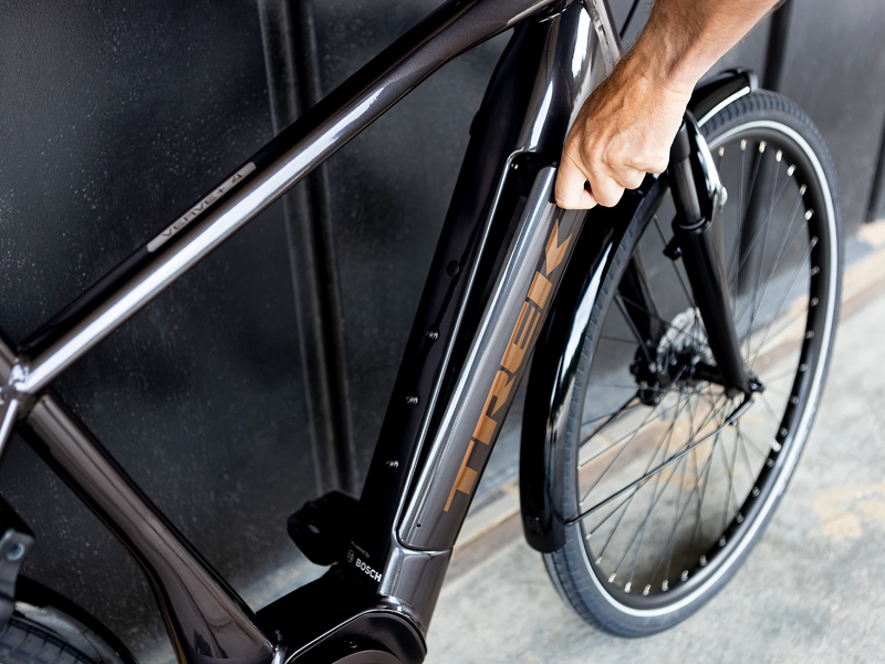 Trek Verve+ 4 Electric Hybrid Bike in Grey-3