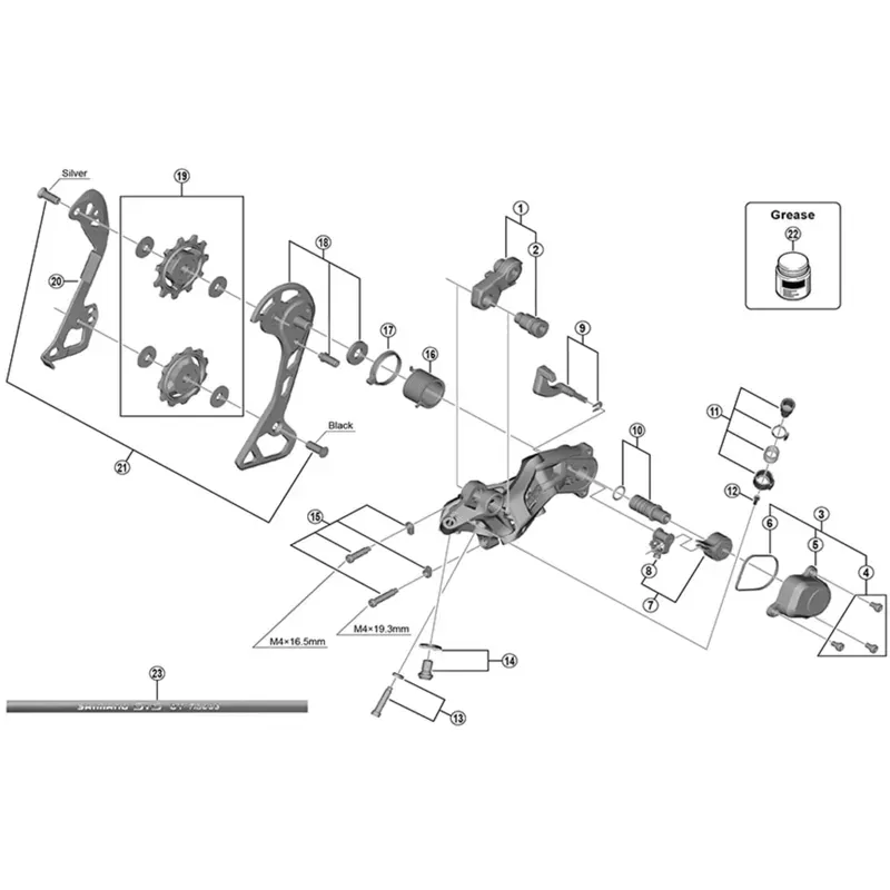 Shimano RDR8000 Pulley Set-1