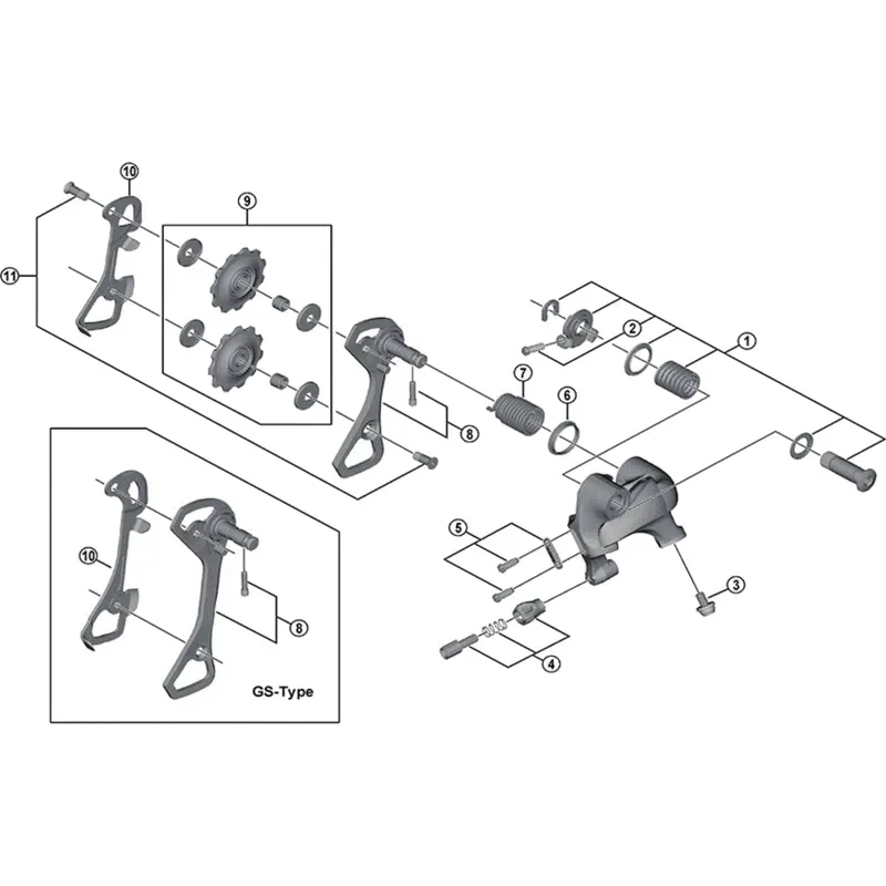 Shimano RD4700 Tiagra Pulley Wheel Set-1